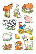 HERMA Autocollants DECOR "Animaux de ferme