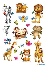 HERMA Autocollants DECOR "Animaux de la jungle