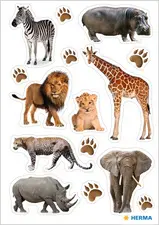 HERMA Sticker DECOR "Animaux d'Afrique", en papier
