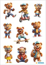 HERMA Sticker MAGIC Oursons stylés, papier