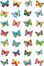 HERMA Sticker MAGIC "Papillons", film scintillant