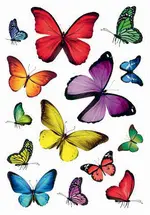 HERMA Sticker DECOR "Multitude de papillons