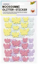 folia Sticker pailleté en caoutchouc mousse BUTTERFLIES