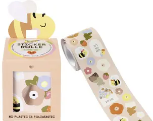 folia Sticker FLOWERS & BEES, sur rouleau, 4 m