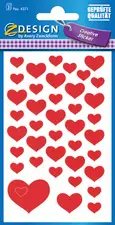 AVERY Zweckform ZDesign CREATIVE Sticker "coeurs