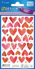 AVERY Zweckform ZDesign Sticker CREATIVE "coeurs