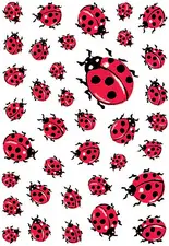 HERMA Sticker DECOR "Trèfles avec coccinelles