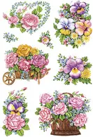 HERMA Sticker DECOR "Pots de fleurs nostalgiques