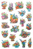 HERMA Autocollants DECOR "Fleurs dans un panier