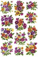 HERMA Autocollants DECOR "Violettes", pailleté