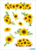 HERMA Autocollants DECOR "Tournesols