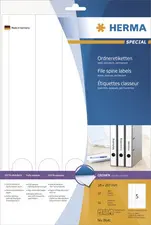 HERMA Etiquette dos de classeur SPECIAL, 297 x 38 mm, blanc