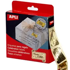 APLI Etiquette adhésive "Plaisir d'offrir