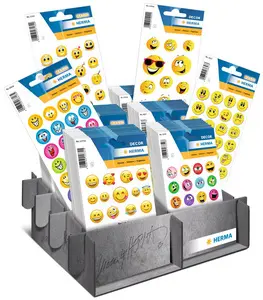 HERMA Sticker DECOR/MAGIC Happy Faces, présentoir
