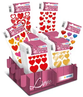HERMA Sticker DECOR Love classique, dans un présentoir de