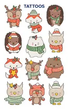 ZDesign KIDS Tatouages de Noël "Animaux