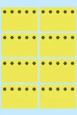 HERMA étiquettes pour surgelés, 26 x 40 mm, jaune fluo