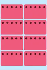 HERMA étiquettes pour surgelés, 26 x 40 mm, rouge fluo