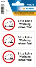 HERMA Hinweisetiketten "Bitte keine Werbung einwerfen