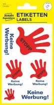 AVERY étiquette de signalisation "Stop - Keine Werbung