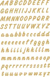 HERMA stickers alphabétique A-Z, or, film résistant aux