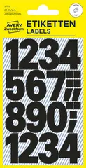AVERY Zweckform Stickers de chiffres, chiffres 0 à 9, noir