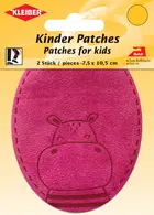 KLEIBER Application "Hippopotame", rose vif, blister de 2