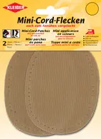 KLEIBER Mini patch thermocollant, fin velours côtelé, beige