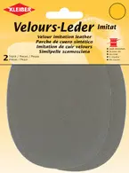 KLEIBER Patch imitation cuir velours, 130x100 mm, taupe