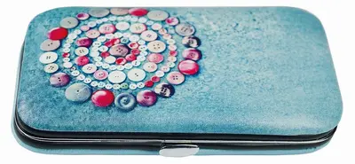 KLEIBER Etui de couture de voyage "Design", 24 pièces, bleu