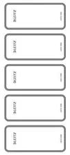 LEITZ Etiquette pour dos de classeur, 36 x 111 mm, court