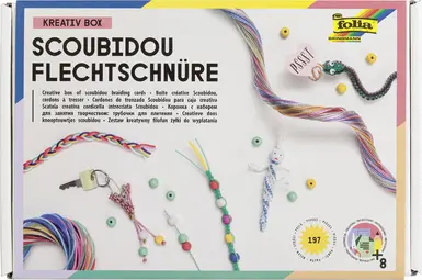 folia Kit de loisirs manuels Fils à tresser, 197 pièces
