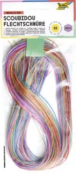 folia Fil pour scoubidou Metallic Mix, longueur: 1 m