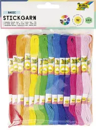 folia Fil à broder "Basic", 52 échevettes de 8 m, assorti