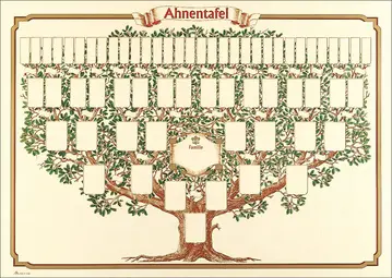 RNK Verlag Arbre généalogique "arbre esquissé", 70 x 50 cm