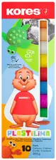 Kores Pâte à modeler "PLASTILINA", boîte de 10 couleurs