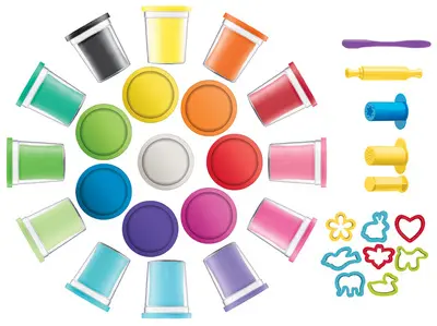 Maped Creativ Kit de pâte à modeler, 32 pièces, maxi coffret