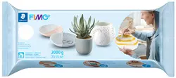 FIMO air Pâte à modeler, durcit à l'air, 2.000 g, blanc