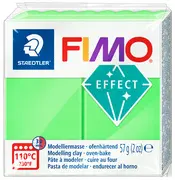 FIMO EFFECT Pâte à modeler, cuisson au four, vert fluo
