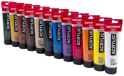ROYAL TALENS Peinture acrylique AMSTERDAM, 12x 120 ml