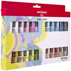 ROYAL TALENS Peinture acrylique AMSTERDAM Couleurs douces
