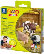 FIMO kids Kit de modelage Form & Play "Farm", niveau 1