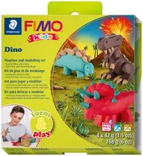 FIMO kids Kit de modelage Form & Play "Dino", niveau 2