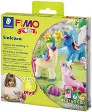 FIMO kids Kit de modelage Form & Play "Unicorn", niveau 2