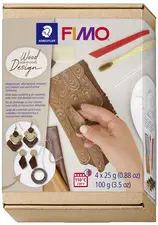 FIMO SOFT Kit de pâte à modeler Wood Design, à cuire au four