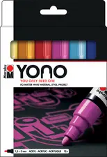 Marabu Feutre acrylique "YONO", 1,5 - 3,0 mm, set de 12