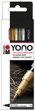 Marabu Feutre acrylique "YONO", 0,5 - 1,4 mm, set de 4 METAL
