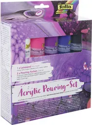 folia Kit de peinture acrylique pour pouring "INTENSE", 5+1