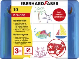 EBERHARD FABER Craie pour le bain Mini Kids, étui de 10