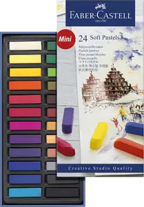 FABER-CASTELL Pastel tendre CREATIVE STUDIO, étui de 48